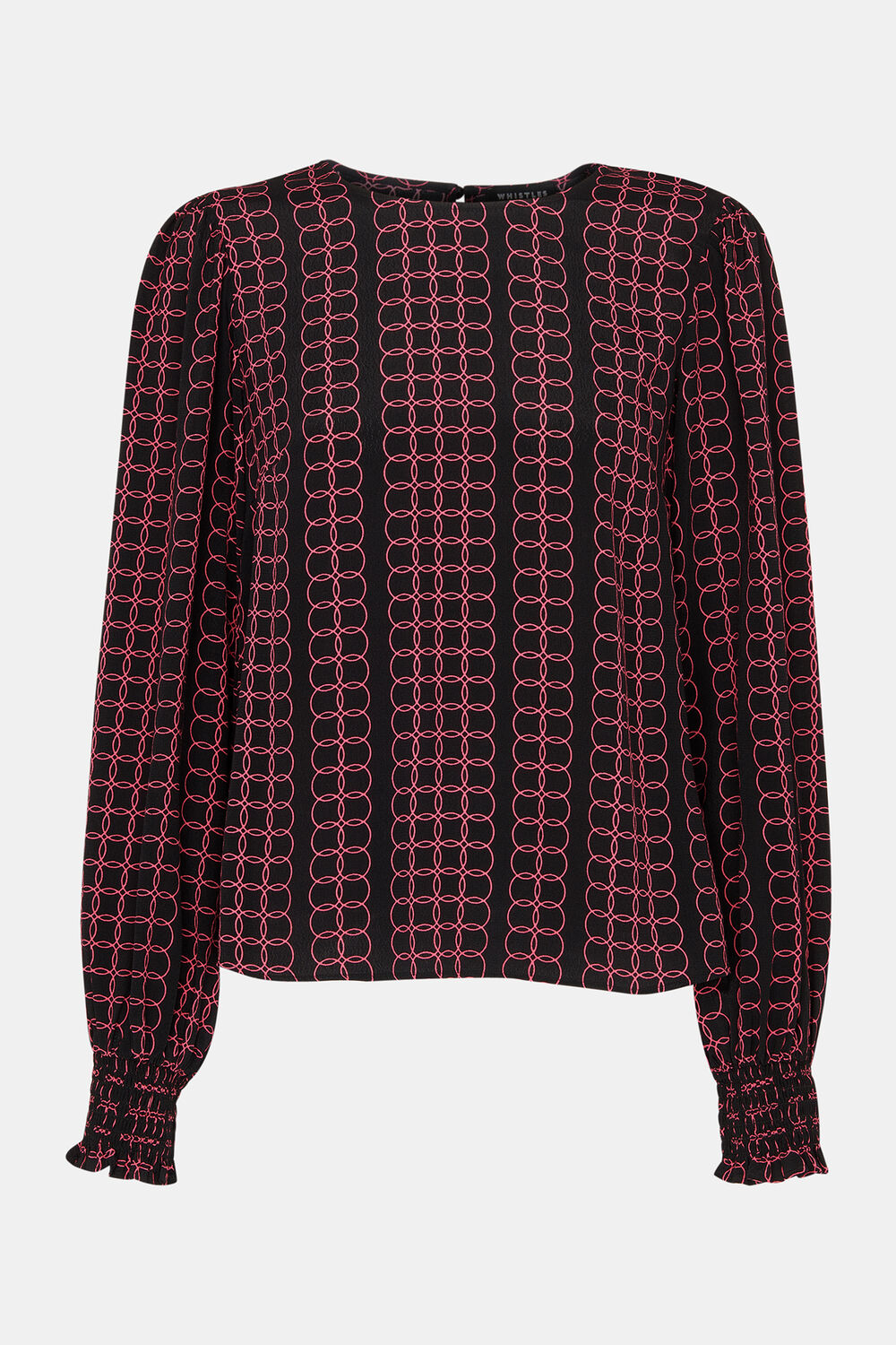 Black Circle Link Blouse