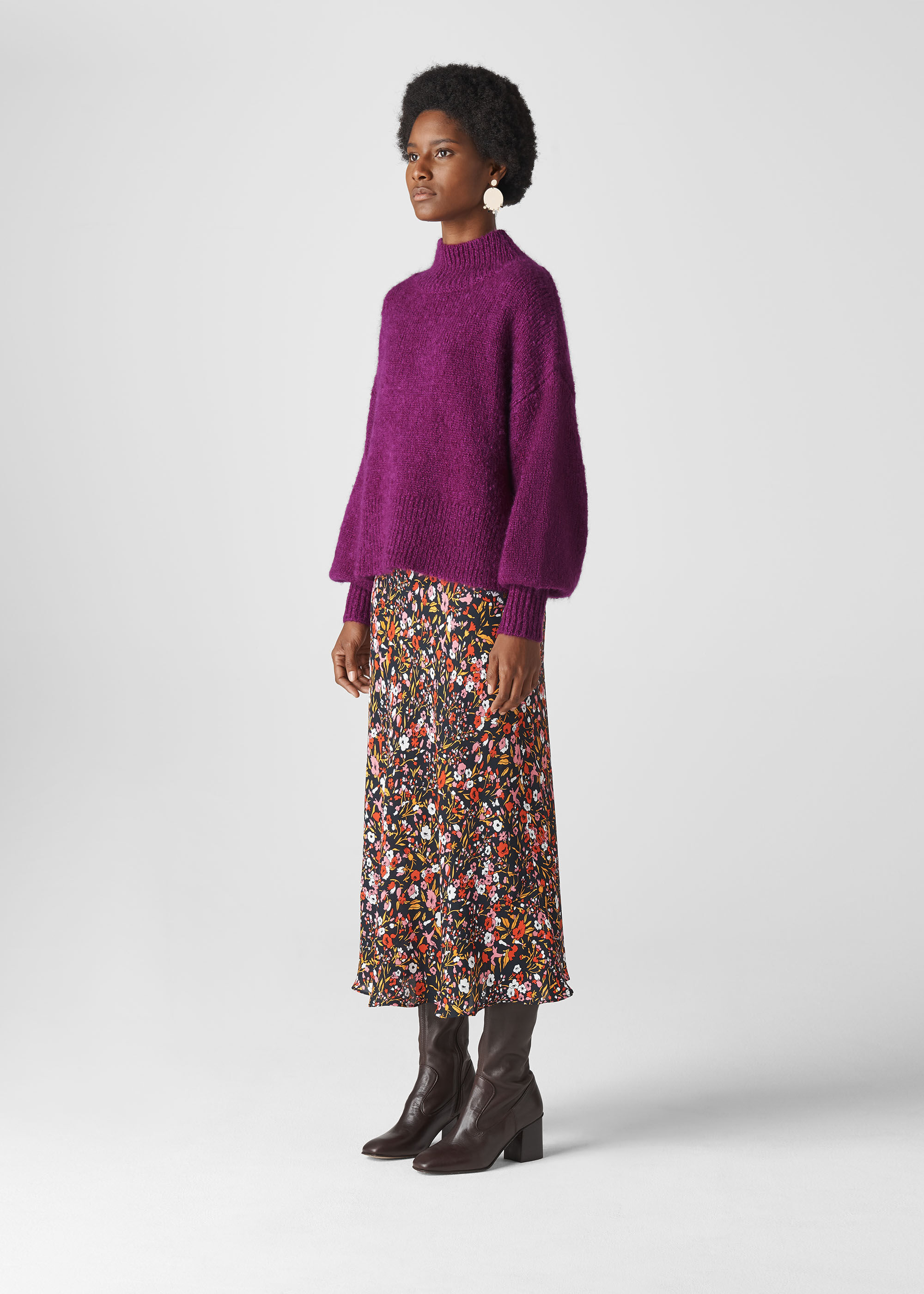 Blouson Sleeve Sweater