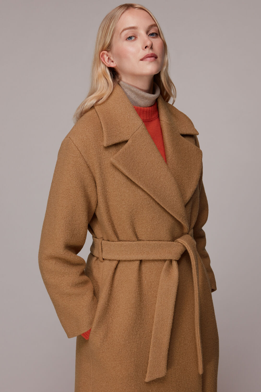 Lorna Wrap Wool Coat