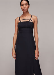 Silk Cut Out Detail Slip Dress