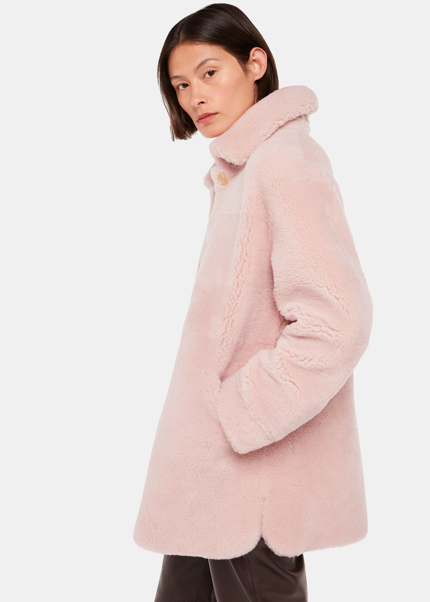 Whistles shearling coat sales