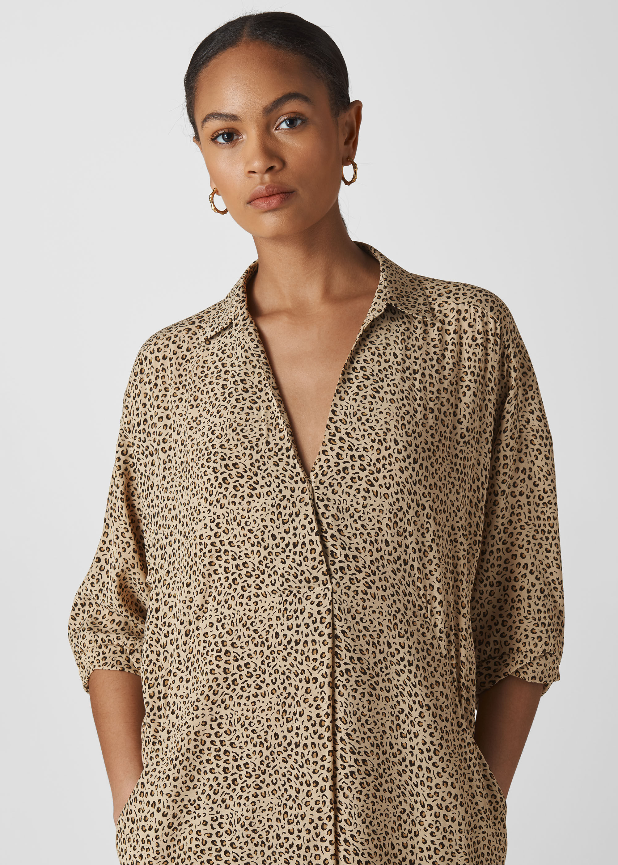 Leopard Print Mini Leopard Print Lola Dress WHISTLES Whistles UK
