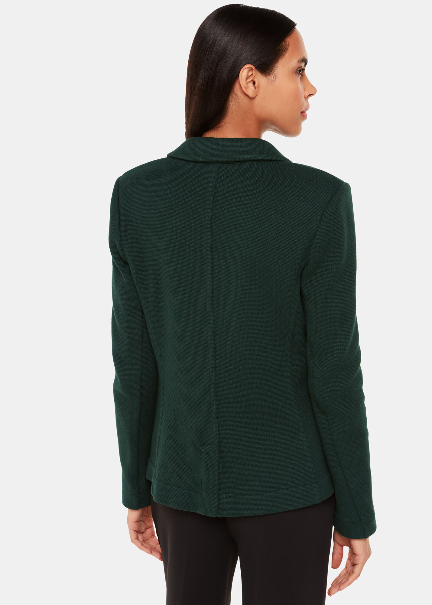 Whistles slim clearance jersey jacket green