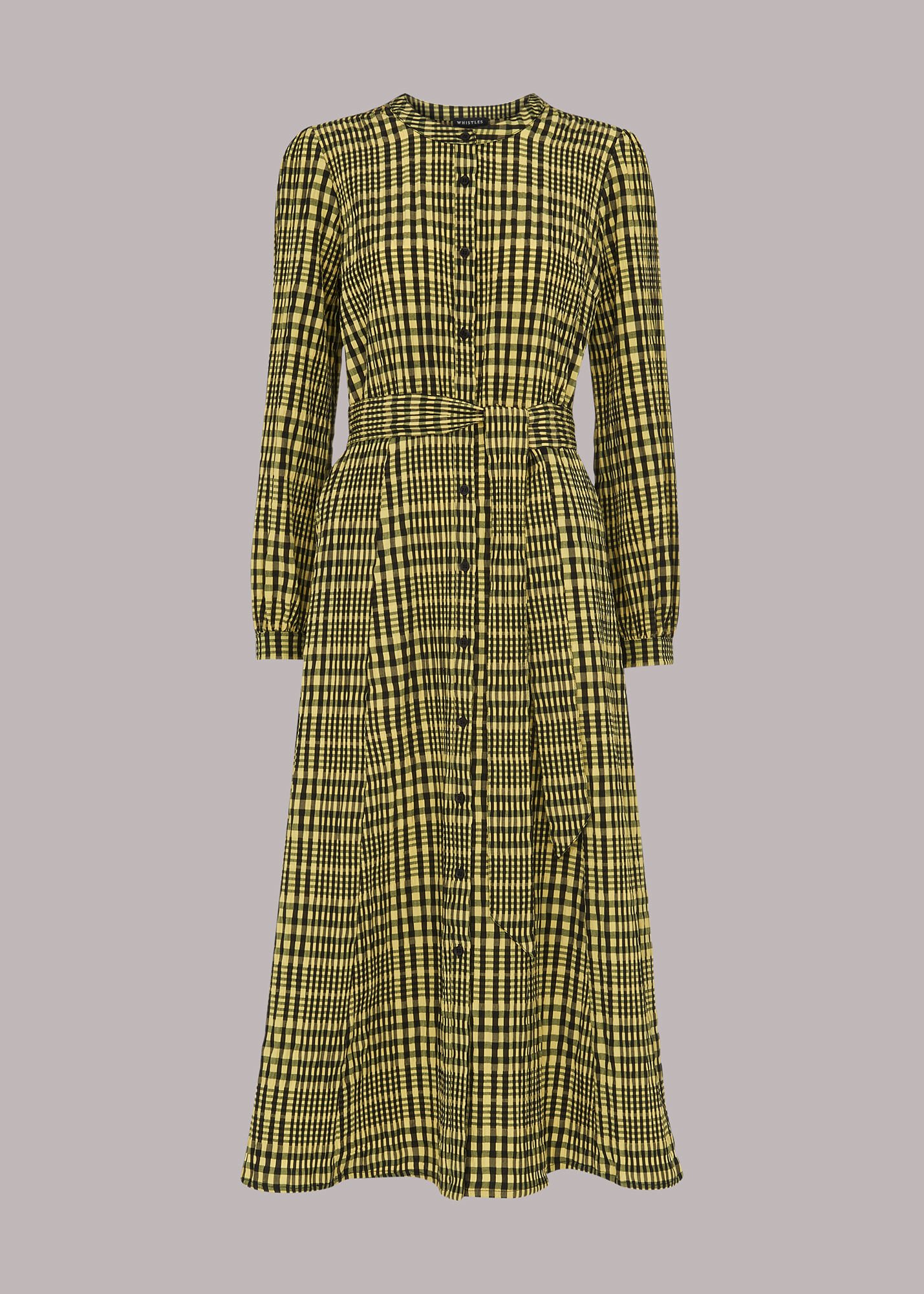 Whistles yellow check dress hot sale