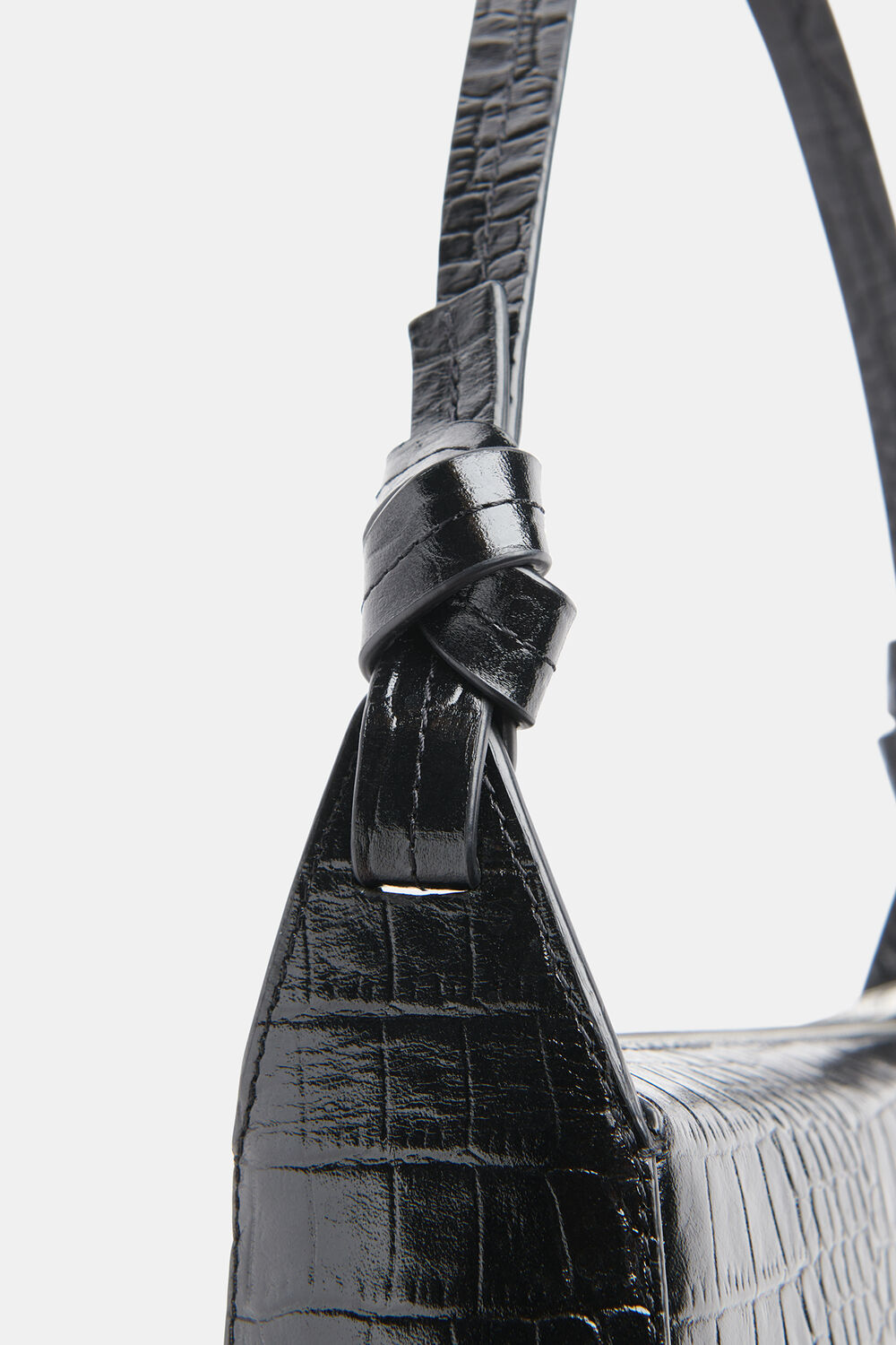 Erica Croc Shoulder Bag