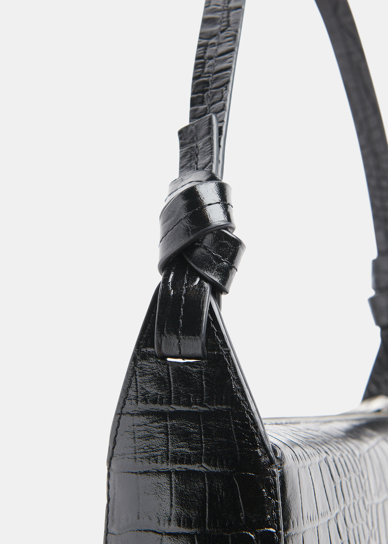 Erica Croc Shoulder Bag