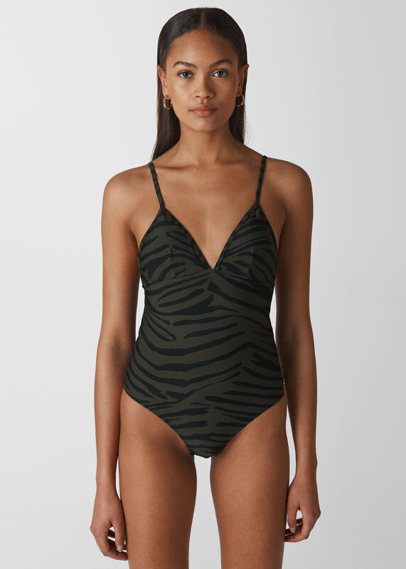 Zebra Print Swimsuit