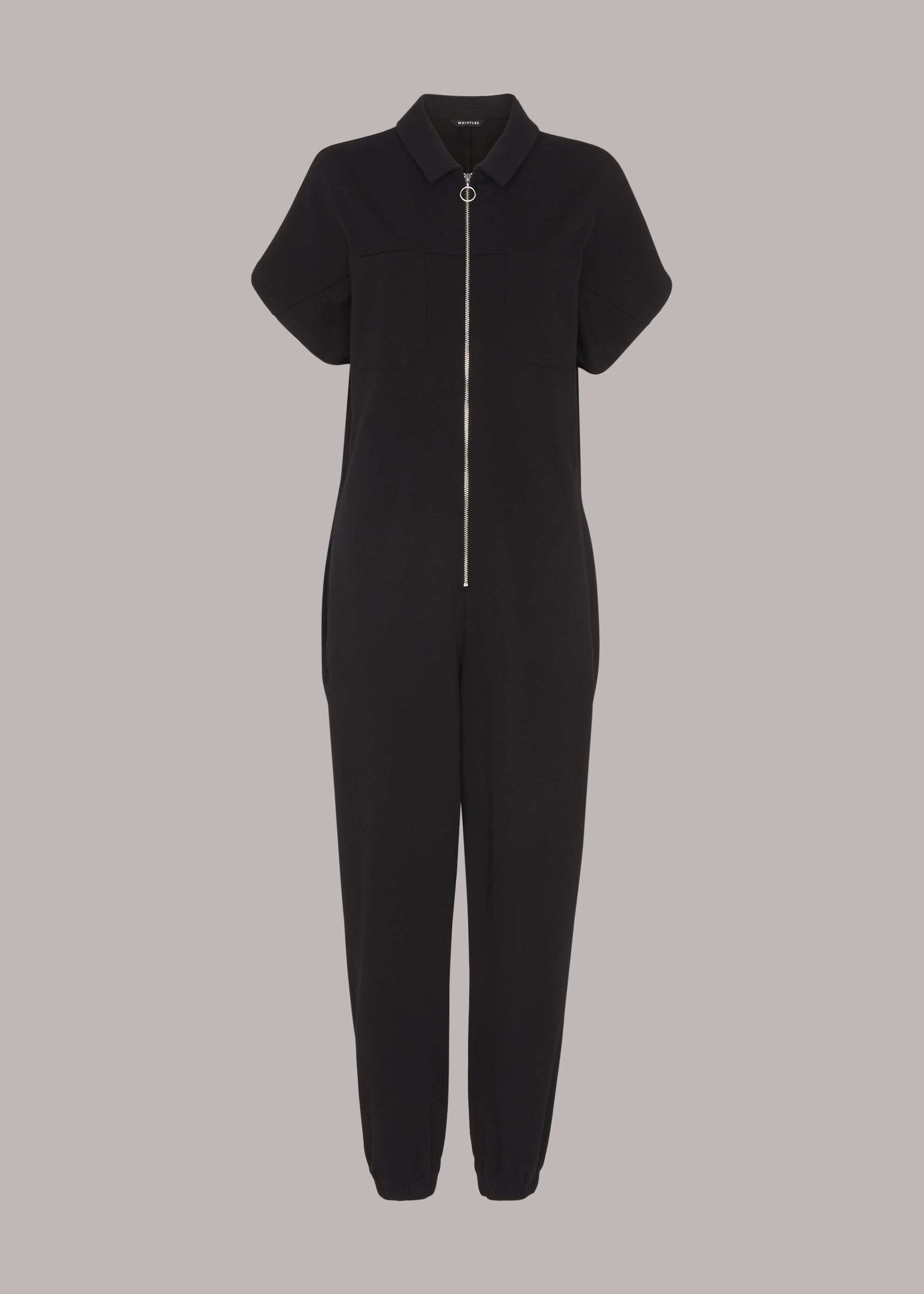 Black jersey shop overalls