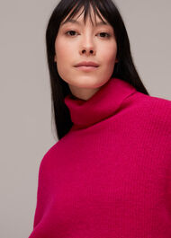 Ribbed Roll Neck Jumper