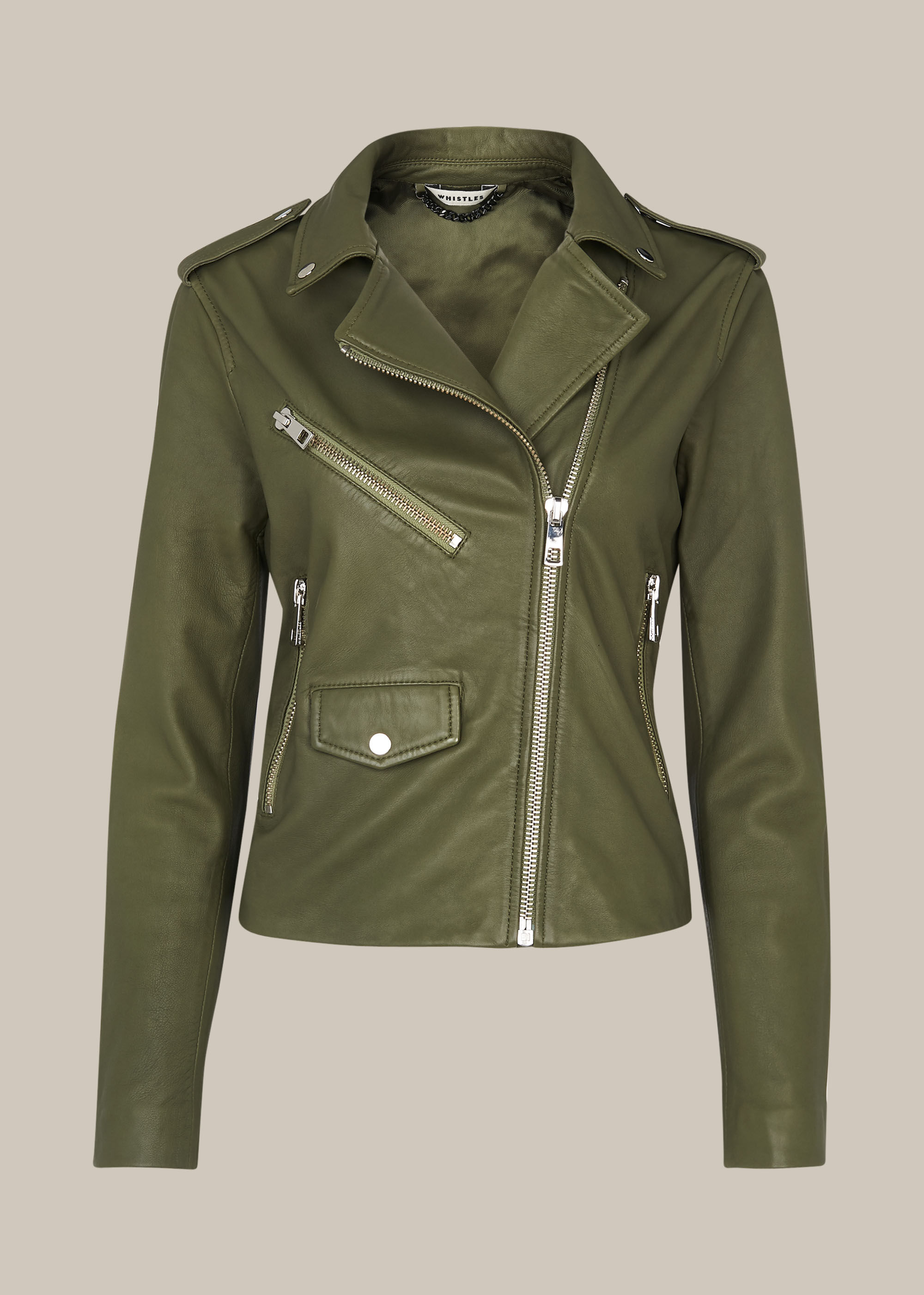 Whistles agnes cheap leather jacket