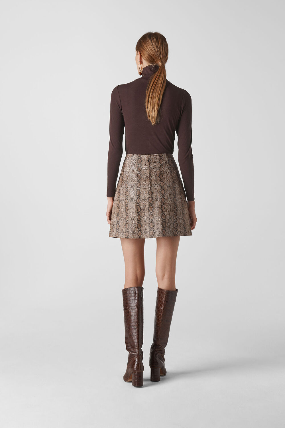 Essential Polo Neck Brown