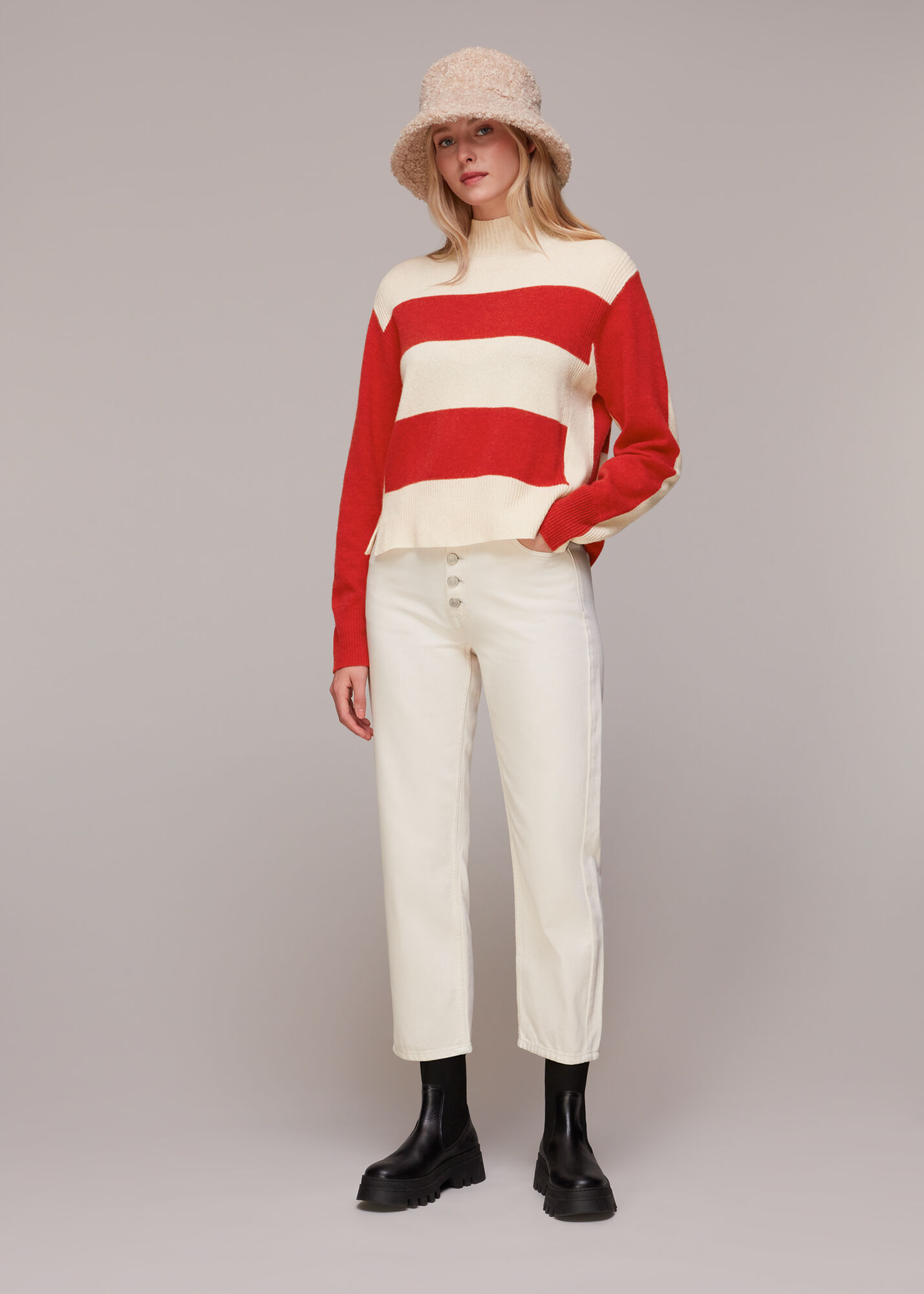 Zara colour block jumper sales