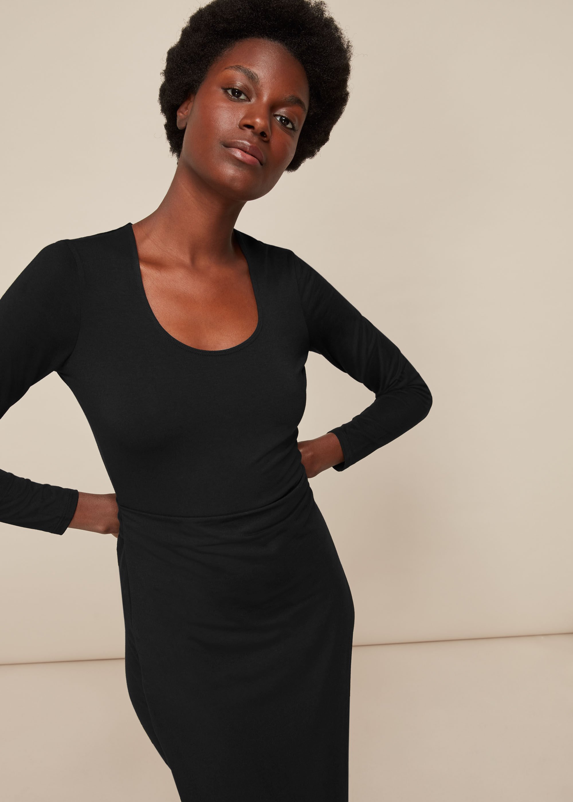 Ballet sales wrap dress