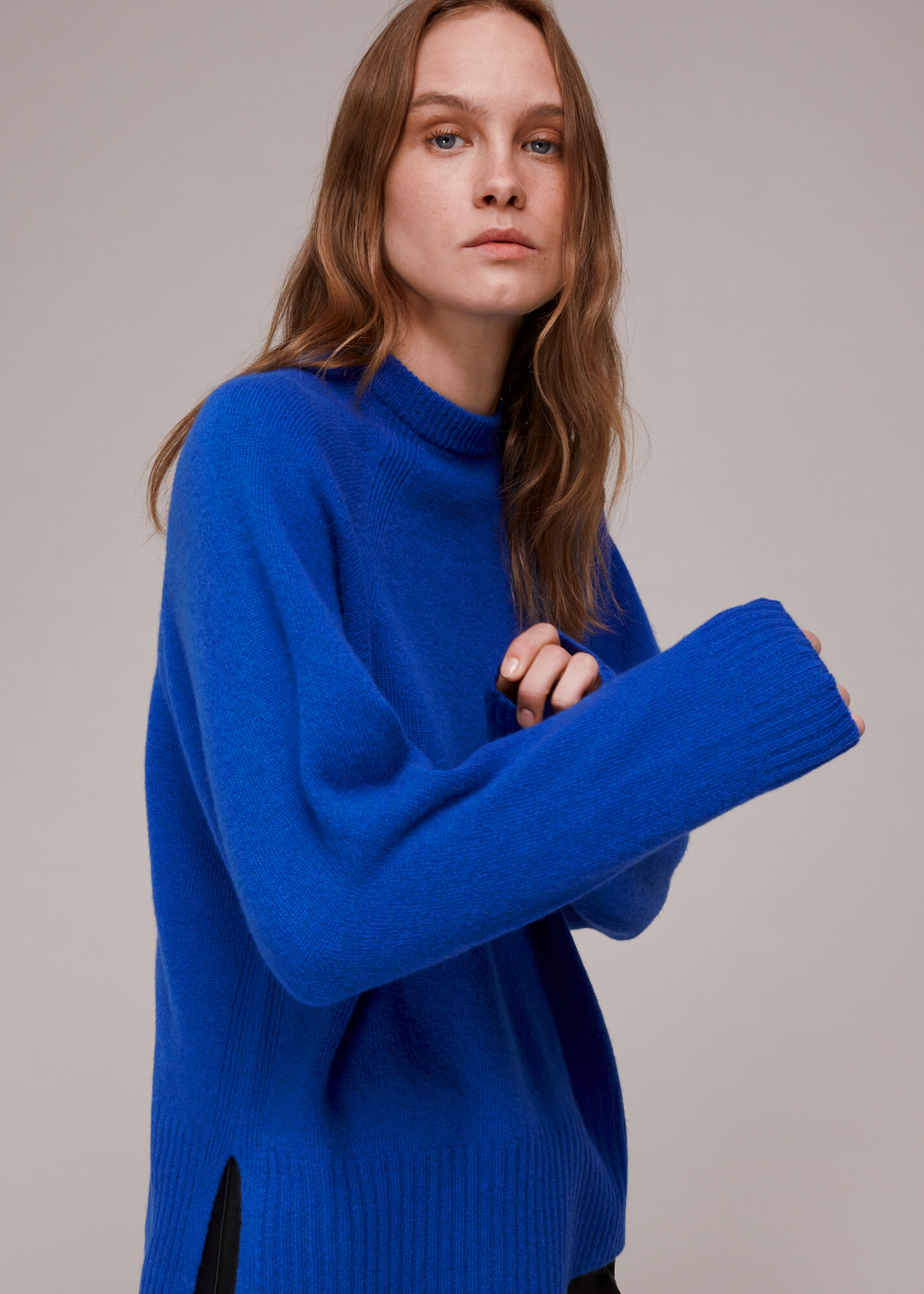 Boyfriend Crew Neck Knit Whistles UK