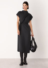Twist Waist Midi Dress