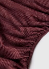 Textured One Shoulder Swimsuit