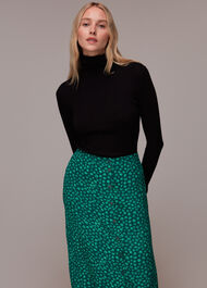 Lava Spot Button Through Skirt