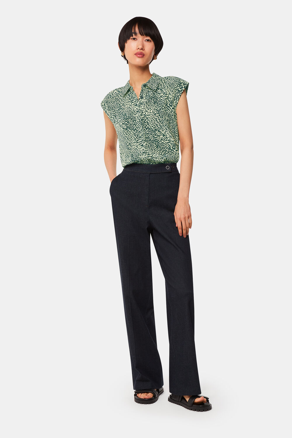 Diagonal Leopard Shirt