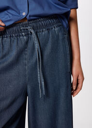Casual Denim Barrel Trouser