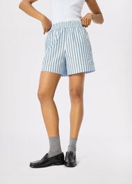 Cotton Poplin Stripe Short