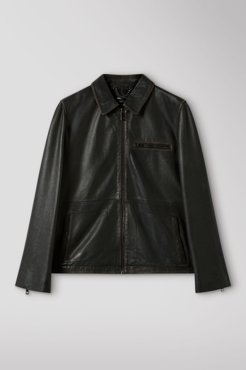 Kate Burnished Leather Jacket