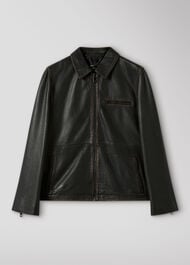 Kate Burnished Leather Jacket