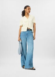 Floral Button Front Shirt