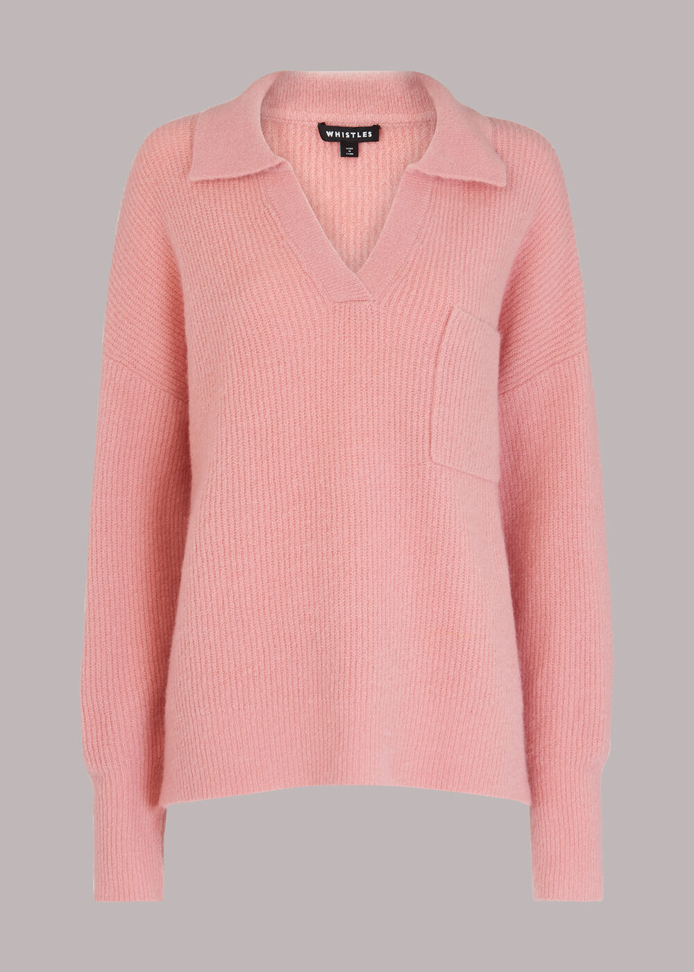 Rib Collar Sweater