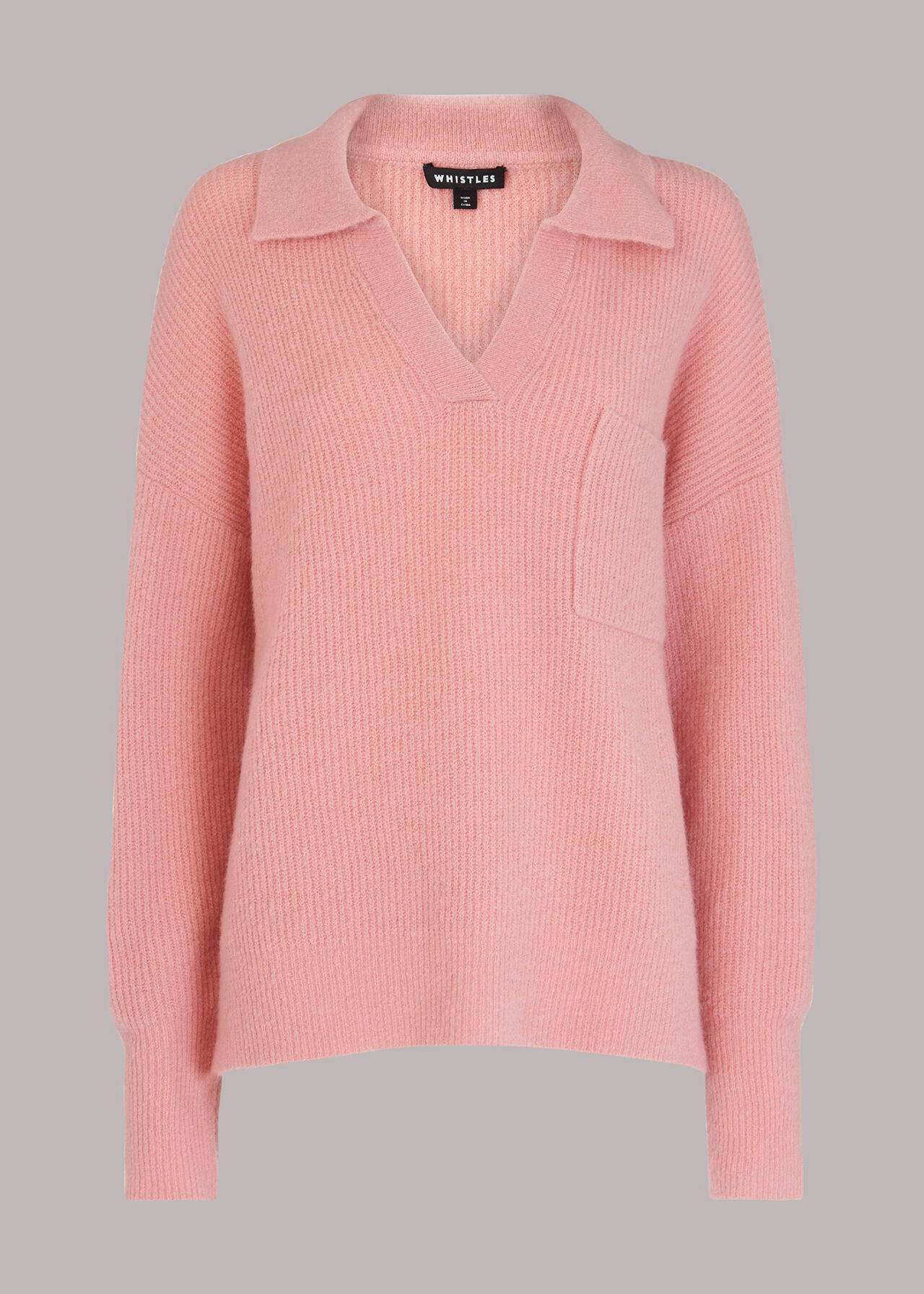 Rib Collar Sweater