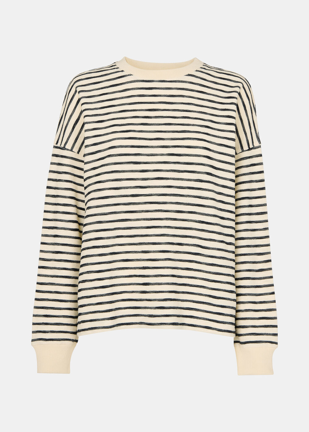 Textured Stripe Jersey Top
