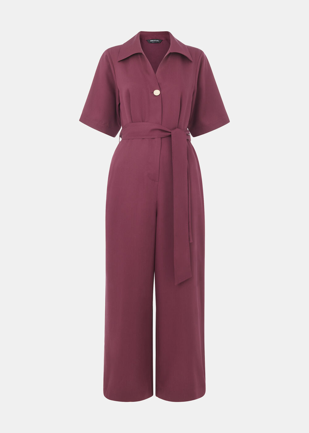 Button Front Jumpsuit