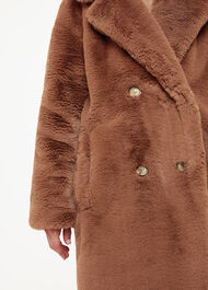 Petite Teddy Faux Fur Coat