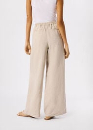 Wide Leg Linen Trouser