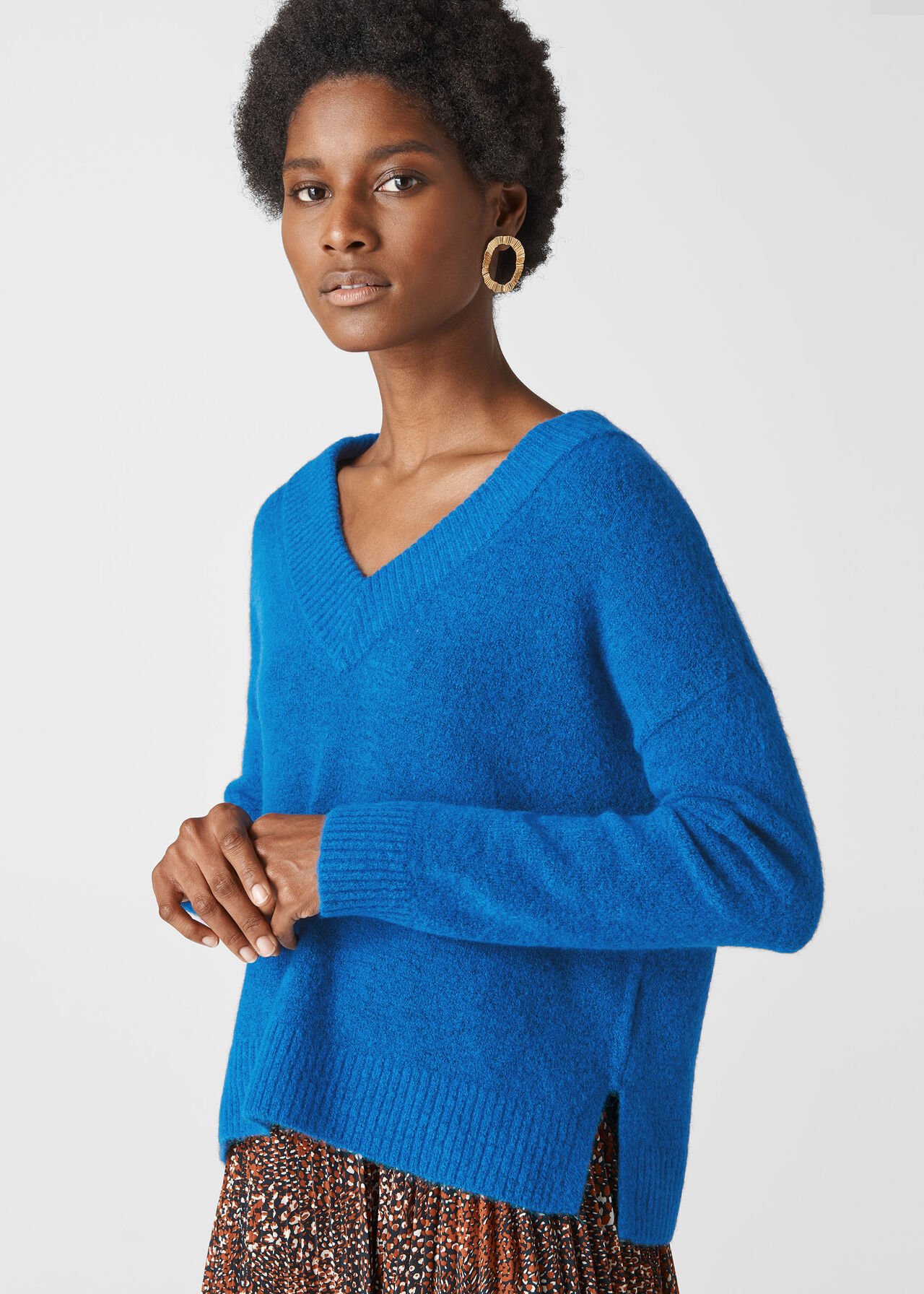 Oversized V Neck Knit