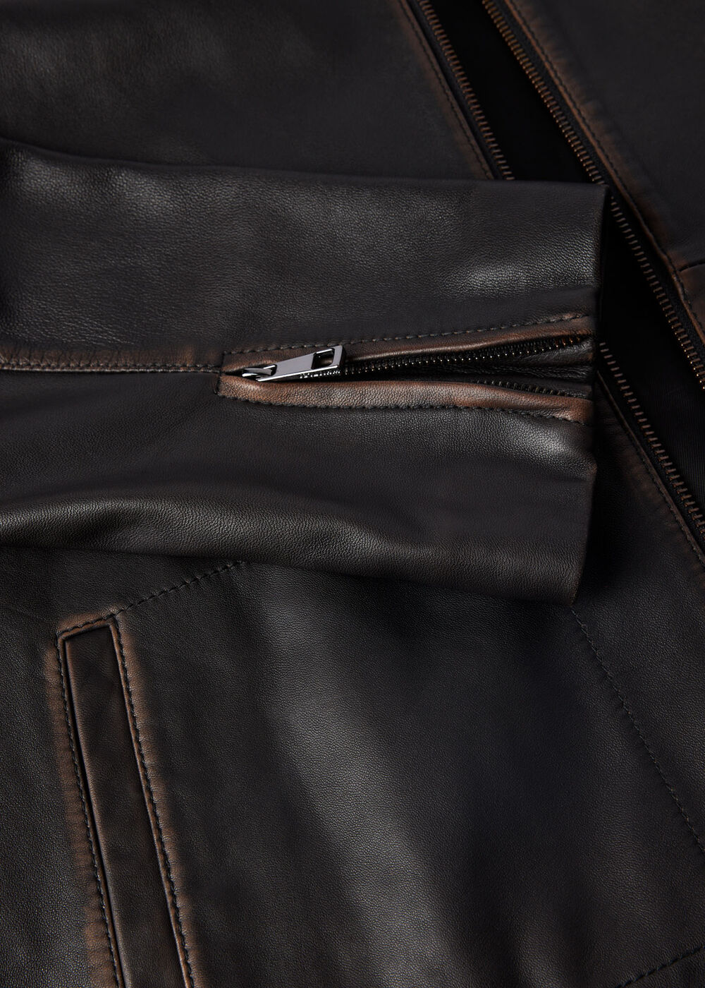 Kate Burnished Leather Jacket