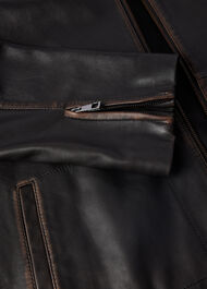 Kate Burnished Leather Jacket