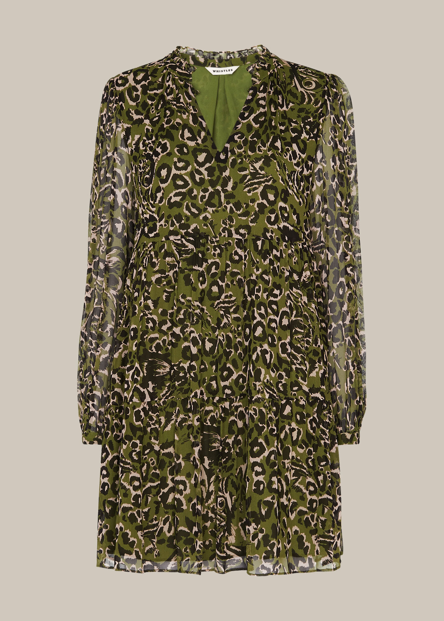 green emerald velvet dress Gloria Linen Blend Dress Green main image 1