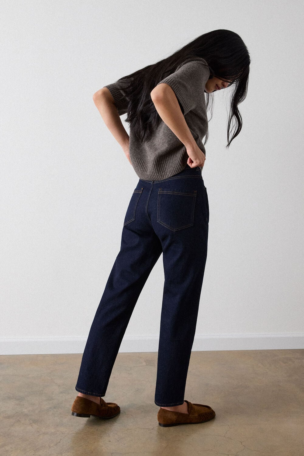 Stretch Stovepipe Leg Jean