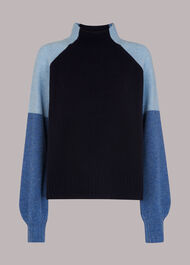 Colour Block Merino Jumper