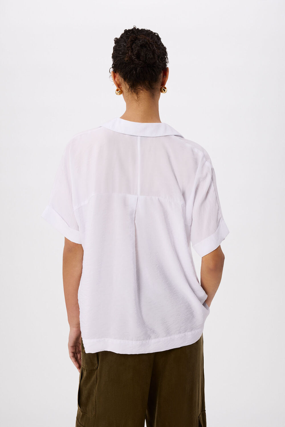 White Sasha Relaxed Shirt