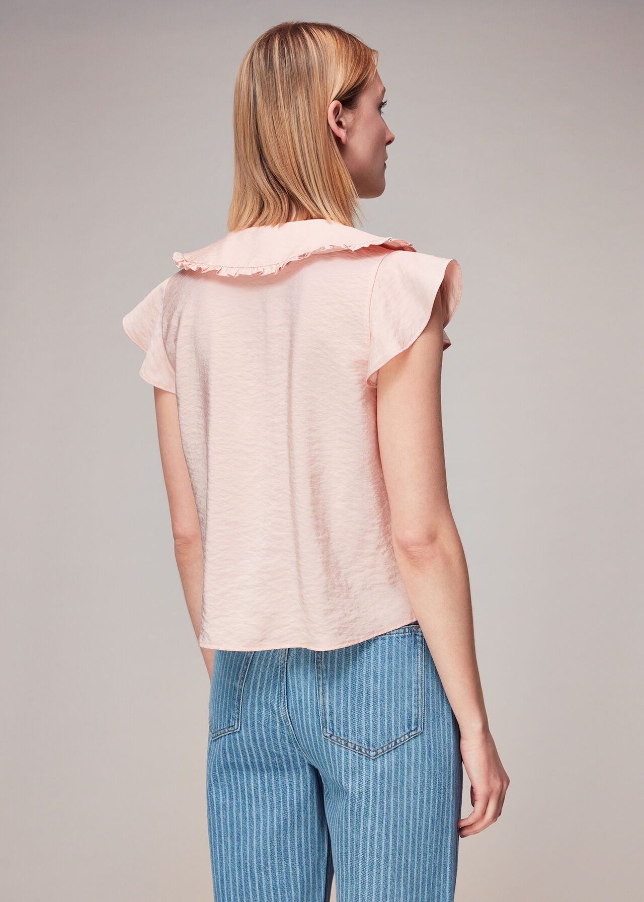 Short Sleeve Collar Top
