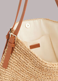 Aria Straw Shoulder Bag