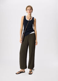 Balloon Tie Hem Trousers
