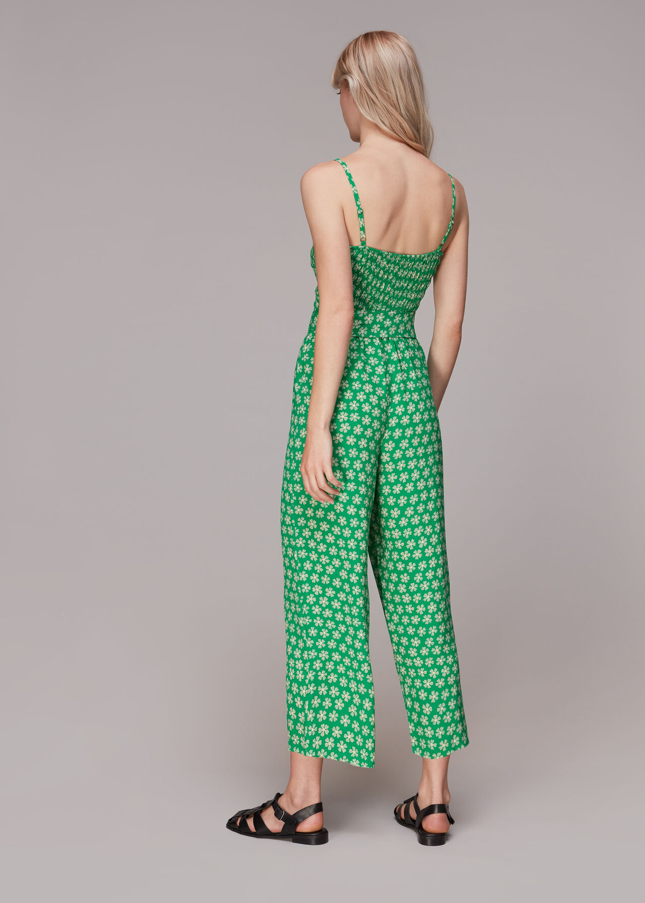 Daisy Check Print Jumpsuit