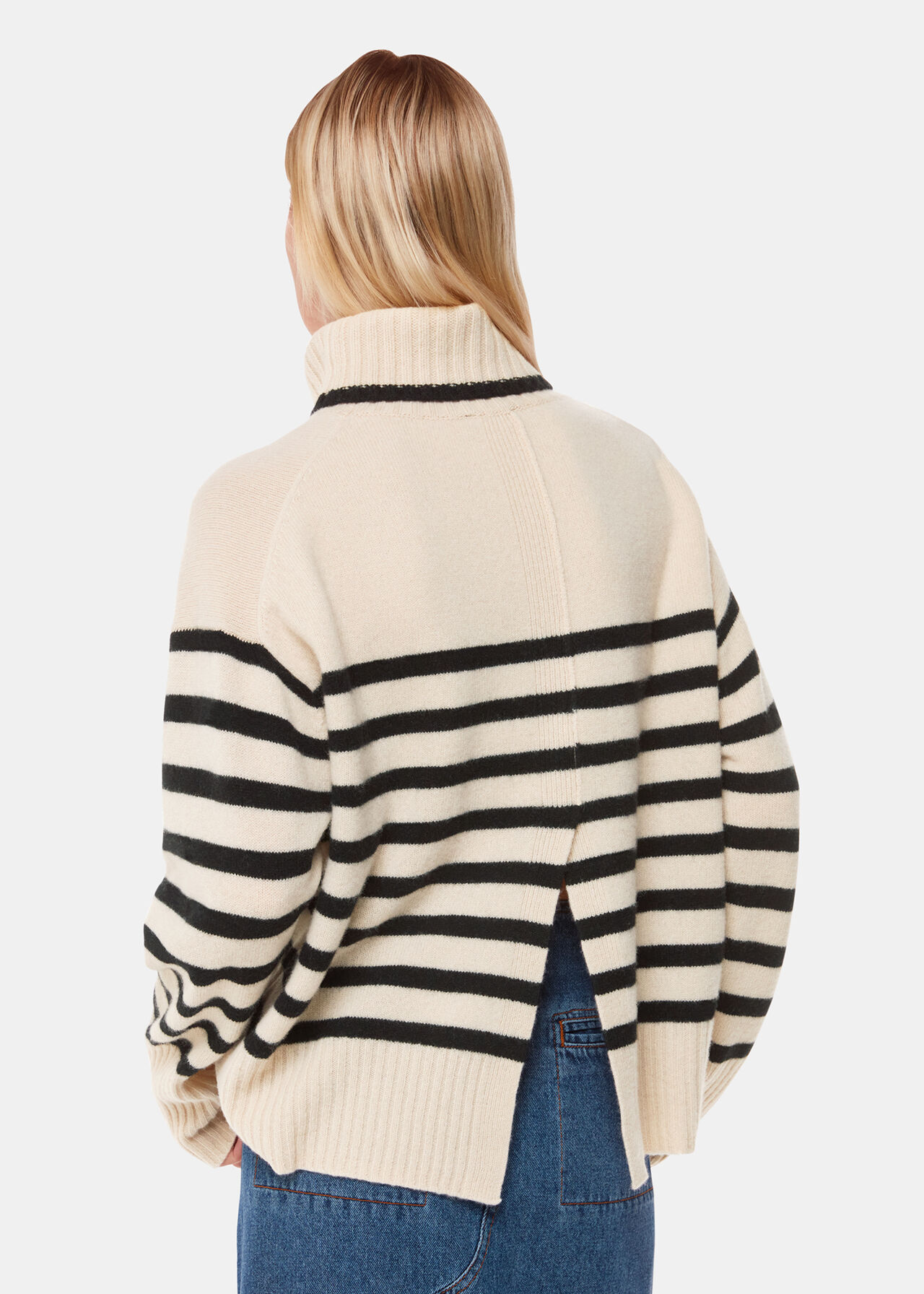 Whistles Stripe Wool Roll neck Whistles Stripe Wool Roll neck