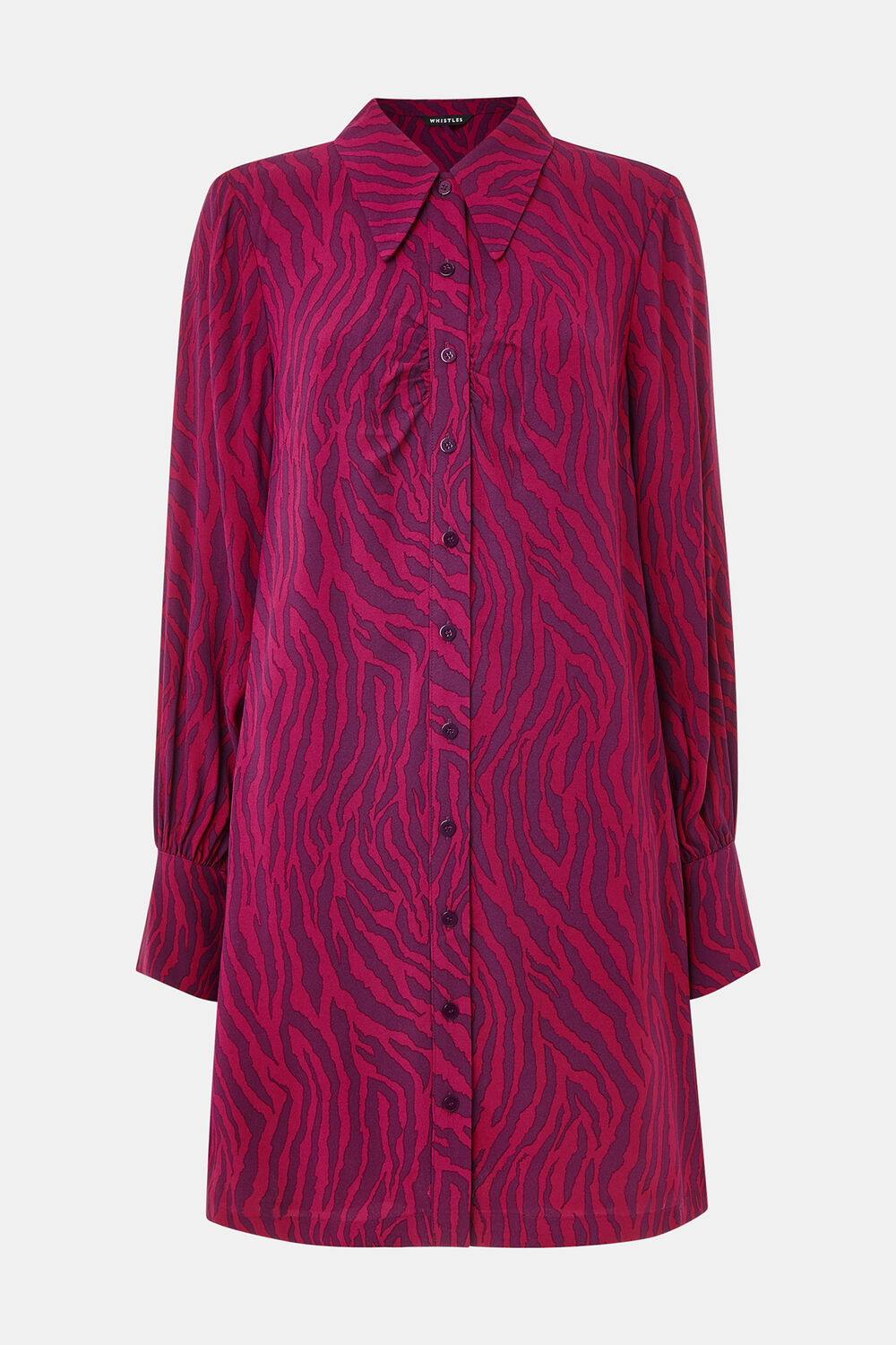 Zebra Stripe Collar Dress