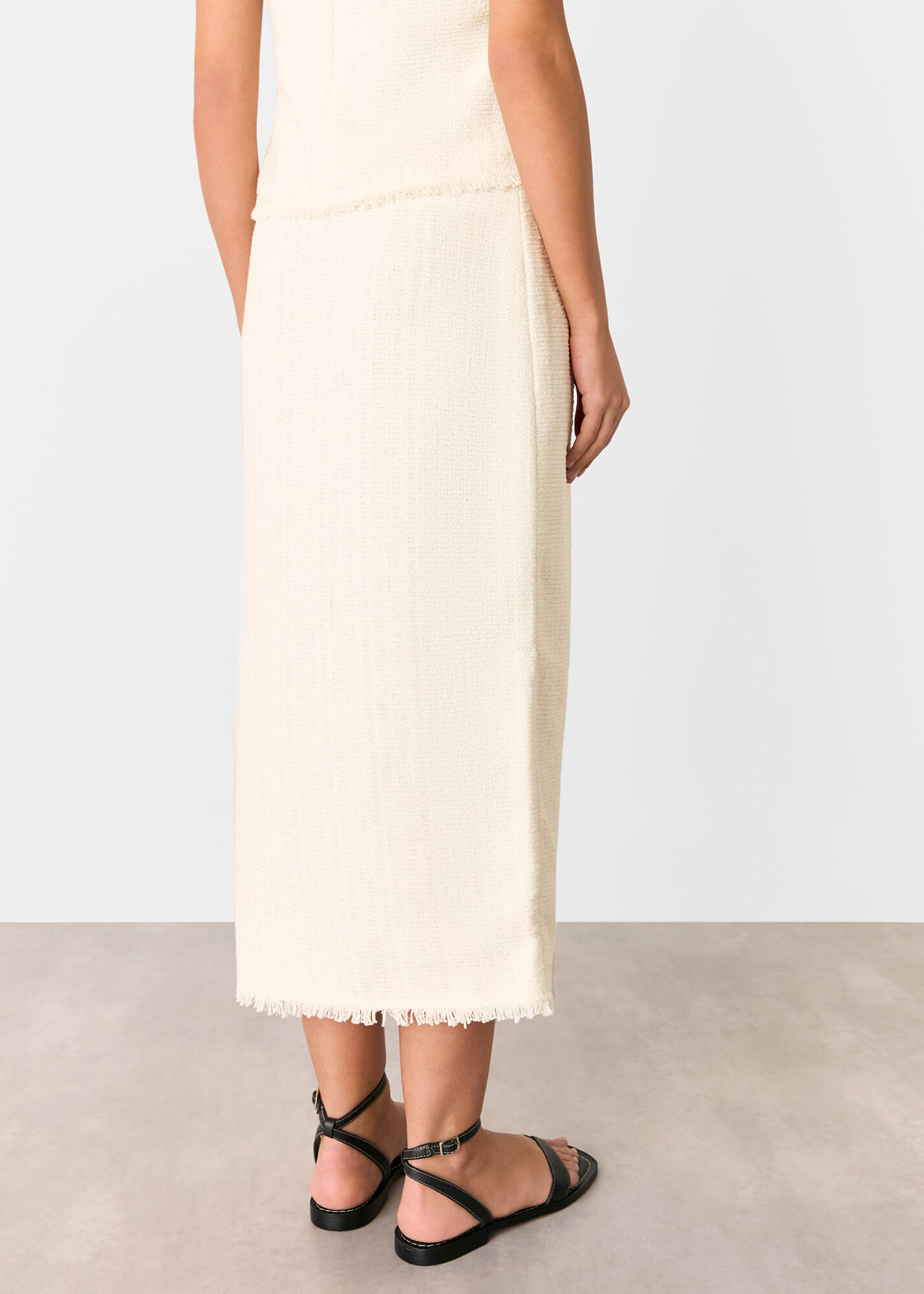 Ivory Lucie Boucle Tank | WHISTLES | Whistles US |