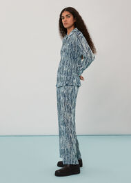Marble Stripe Plisse Trousers