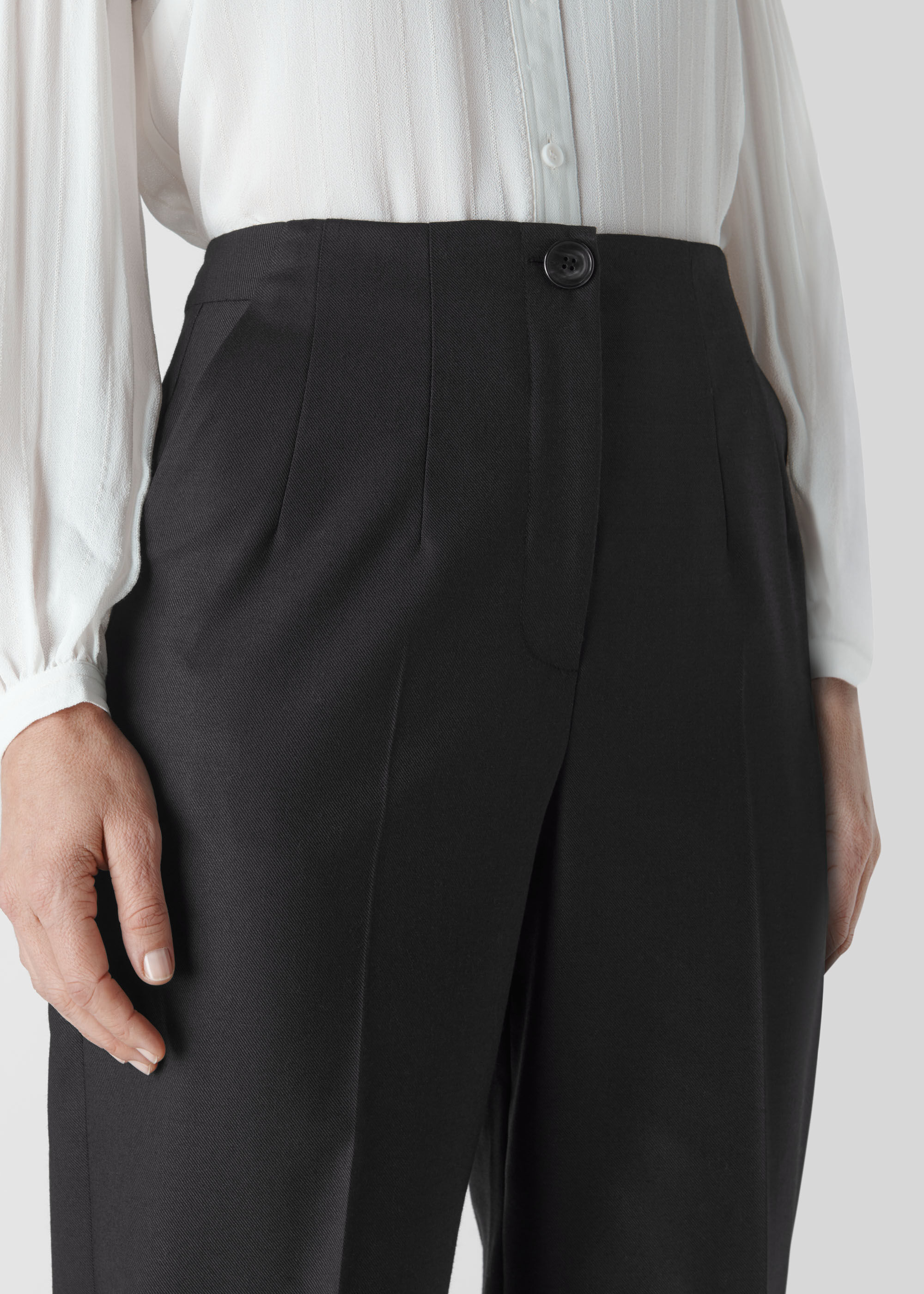 Black Anita Tailored Trouser | WHISTLES 