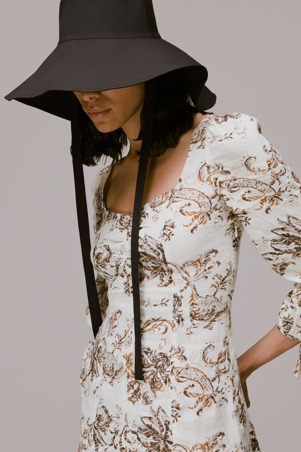 Sun Hat With Tie